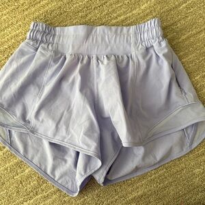 Lululemon size 2 low rise hotty hot shorts . Lavender
